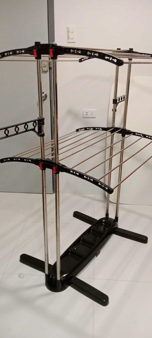 Detachable Stainless Foldable Drying Rack (Category: Clothes Drying Rack) located in Malabon City. Submitted by aven25 (Listing ID 1470633659, Image 3). Description: Detachable Stainless Foldable Drying Rack Size: 34 x 29 x 55 inches Height No issue .