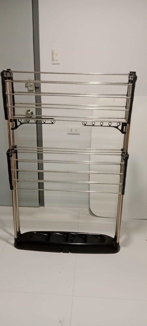 Detachable Stainless Foldable Drying Rack (Category: Clothes Drying Rack) located in Malabon City. Submitted by aven25 (Listing ID 1470633659, Image 2). Description: Detachable Stainless Foldable Drying Rack Size: 34 x 29 x 55 inches Height No issue .