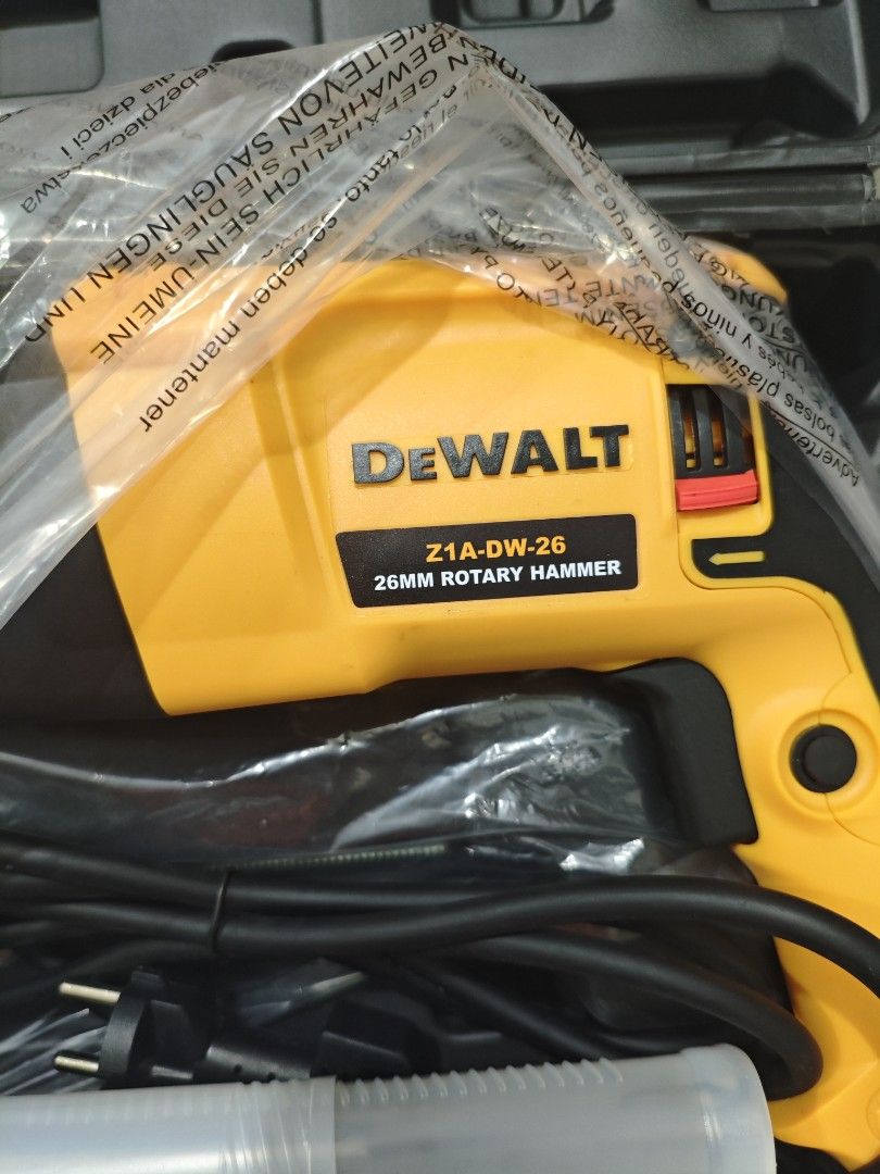 Dewalt Rotary Hammer Drill Set Brandnew (Category: Construction Tools & Equipment) located in Quezon City. Submitted by mktoolsenterprise (Listing ID 1470602399, Image 3). Description: All items are Brand New ‼️ FB PAGE: ‼️MK TOOLS ENTERPRISE ‼️ 📍Batasan Hills Quezon City📍 - Package Includes: ✅Rotary Hammer ✅Accessories ✅Drill Bits ✅Manual ✅Hard case ✅Handle - Brand/Model: Dewalt 26mm Rotary Hammer Drill (Z1A-DW-26) - Color: Classic Yellow and 