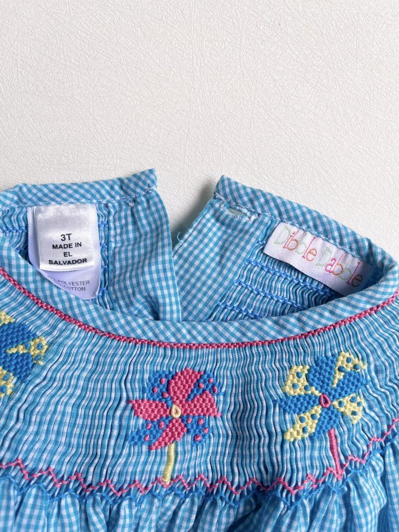 Dibble Dabble Smocked Dress 3-4 Y (Category: Babies & Kids Fashion) located in Bayombong. Submitted by whimsystuff (Listing ID 1470674702, Image 3). Description: Dibble Dabble Smocked Dress brand exclusively making smocked dresses 3-4 Y Brand new P 650.