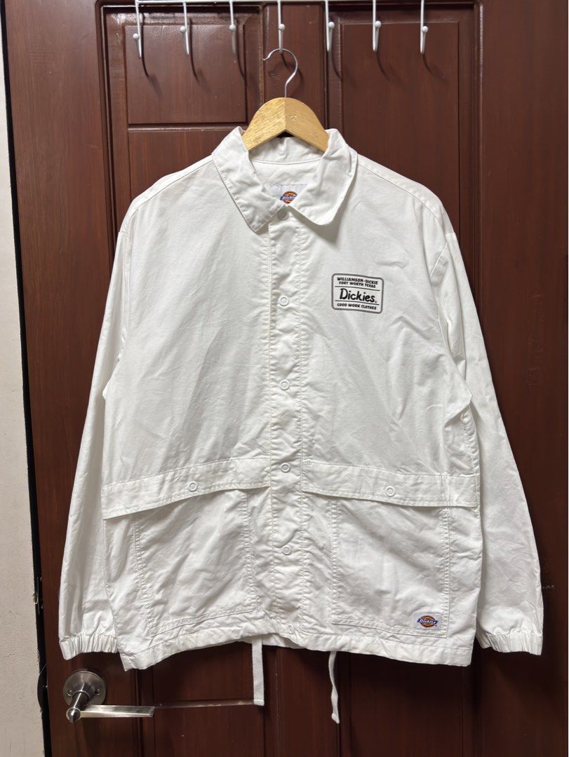 Dickies White Jacket (Category: Coats, Jackets and Outerwear) located in Davao. Submitted by workmensph (Listing ID 1470574625, Image 1). Description: Size XL 23.5” x 29” Excellent Condition .