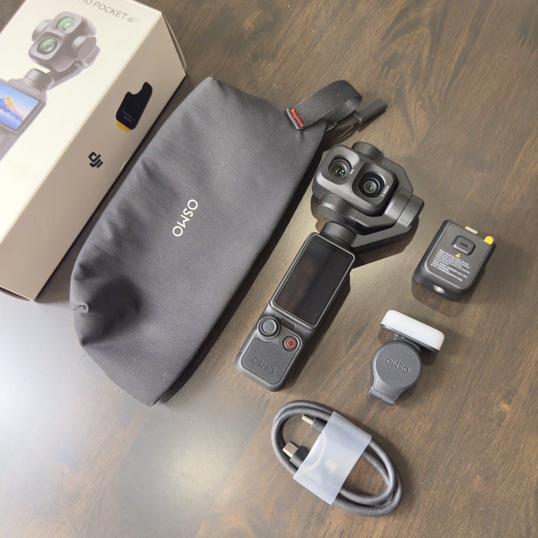 DJI Osmo Pocket 4P Standard w/ DJI Care Refresh (Category: Cameras) located in Caloocan City. Submitted by plukjohnmi28375 (Listing ID 1470705038, Image 2). Description: Purchased last July 2026 only, used seldom. Still in mint and pristine condition, screen protector installed since day 1. ✅ Under warranty until August 2027 ✅ Insured with DJI CARE REFRESH - 2x unit replacement💯 Price: 35900 Firm 📍Meet up area: Alabang Muntinlupa DM for inquiri