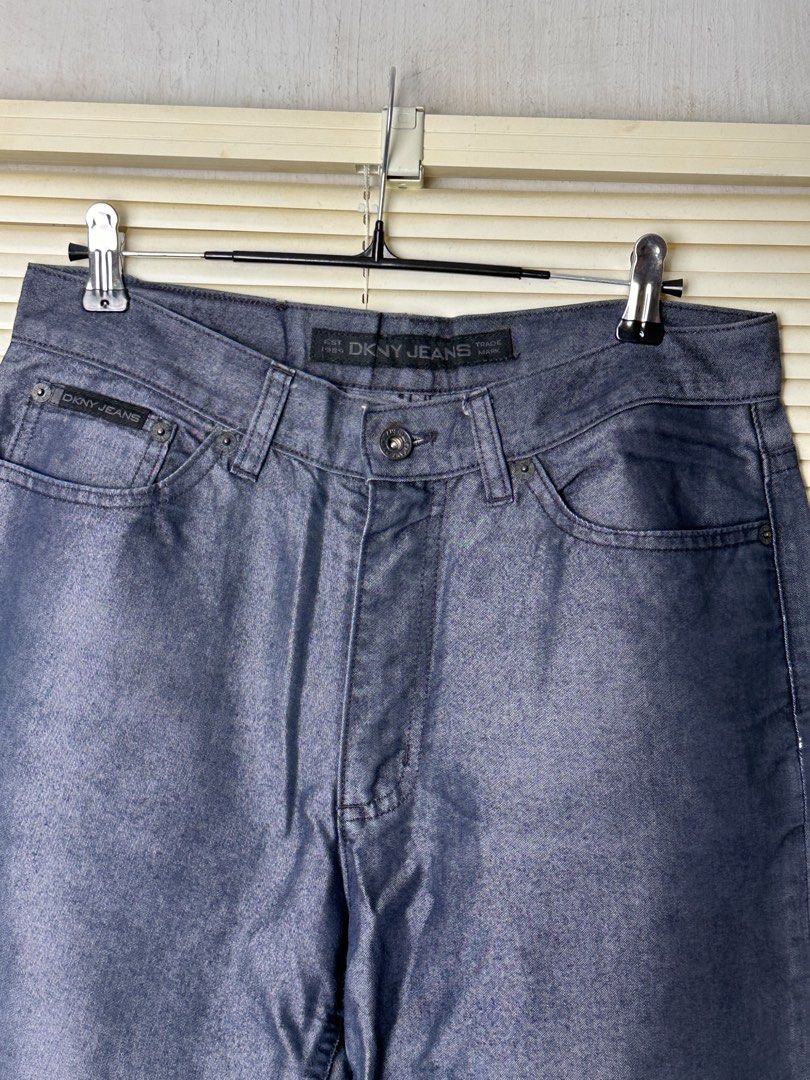 DKNY Jeans Dark Grey Denim Pants (Category: Jeans) located in Santa Rosa. Submitted by shop818 (Listing ID 1470698087, Image 3). Description: - Brand: DKNY Jeans - Color: Dark grey - Fit: Clean straight leg cut - Details: Classic five-pocket design, button fly, leather logo patch with red barcode tag, branded interior waistband and coin pocket tag - Condition: Excellent everyday wear - DM for inquiries and fast shipping!.