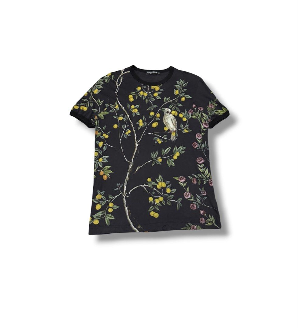 Dolce & Gabbana AOP shirt (Category: Luxury Apparel) located in Bulacan. Submitted by sanjisthrift (Listing ID 1470655015, Image 1). Description: Size Large Width 20 Length 28 Excellent Condition 9/10.