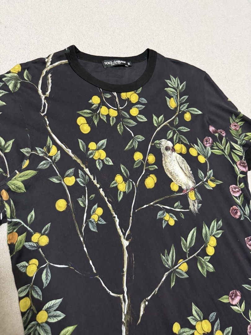 Dolce & Gabbana AOP shirt (Category: Luxury Apparel) located in Bulacan. Submitted by sanjisthrift (Listing ID 1470655015, Image 3). Description: Size Large Width 20 Length 28 Excellent Condition 9/10.