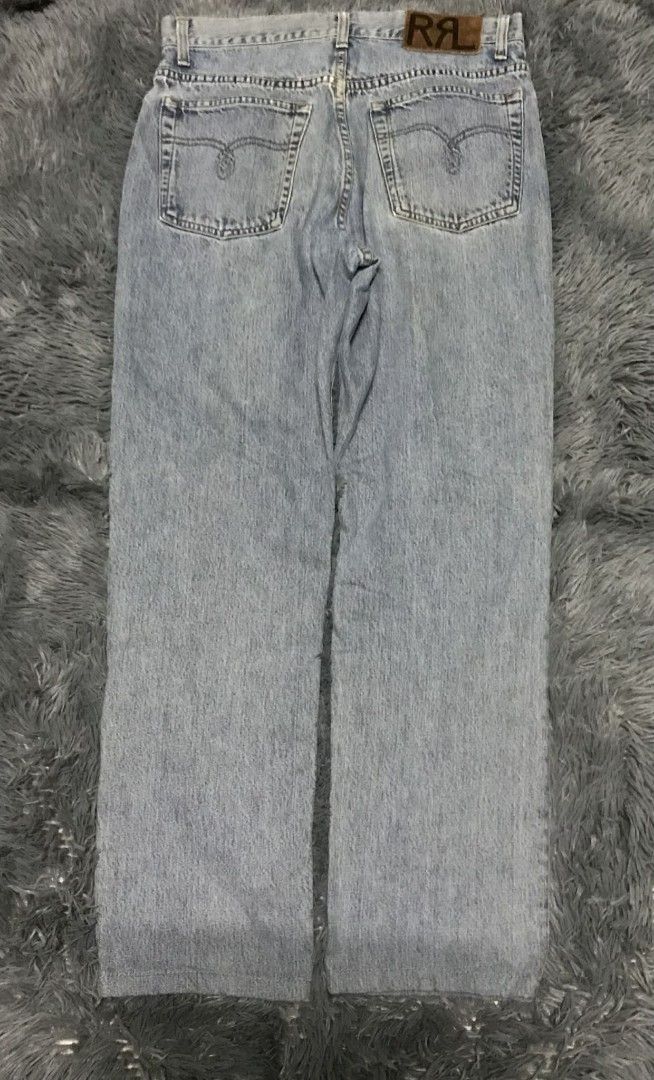 Double RL Denim Pants (Category: Jeans) located in Manila. Submitted by thrift_marvs (Listing ID 1470723730, Image 2). Description: Double Ralph Lauren Denim Pants Very Good Condition Size 32 Length 39 Leg Opening 7 Not Selvedge 2000 PLUS SHIPPING FEE.