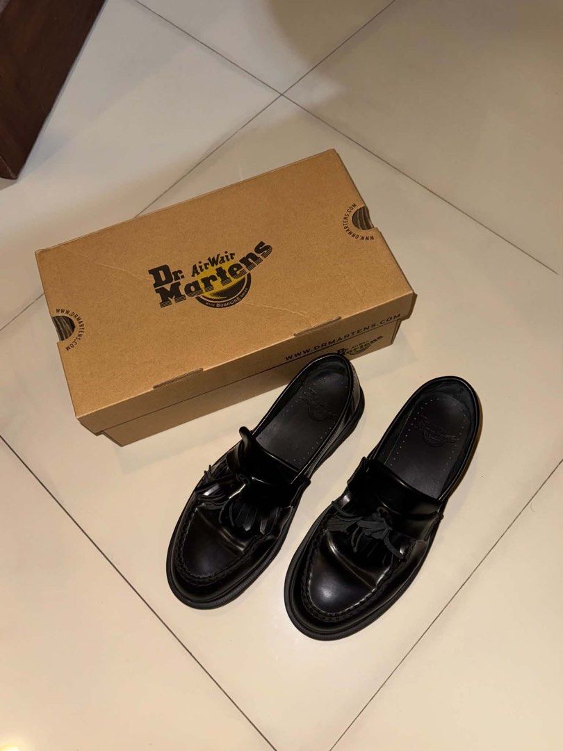 Dr. Martens Adrian Loafers (Category: Casual Shoes) located in Del Monte. Submitted by yamatho999 (Listing ID 1470718770, Image 2). Description: Dr. Martens Adrian Loafers * Black Polished Smooth leather * Bought in LA * Size: UK 6 / EU 39 / US Men’s 7 / US Women’s 8 * Well-maintained, minimal signs of usage (used once) * With original box.