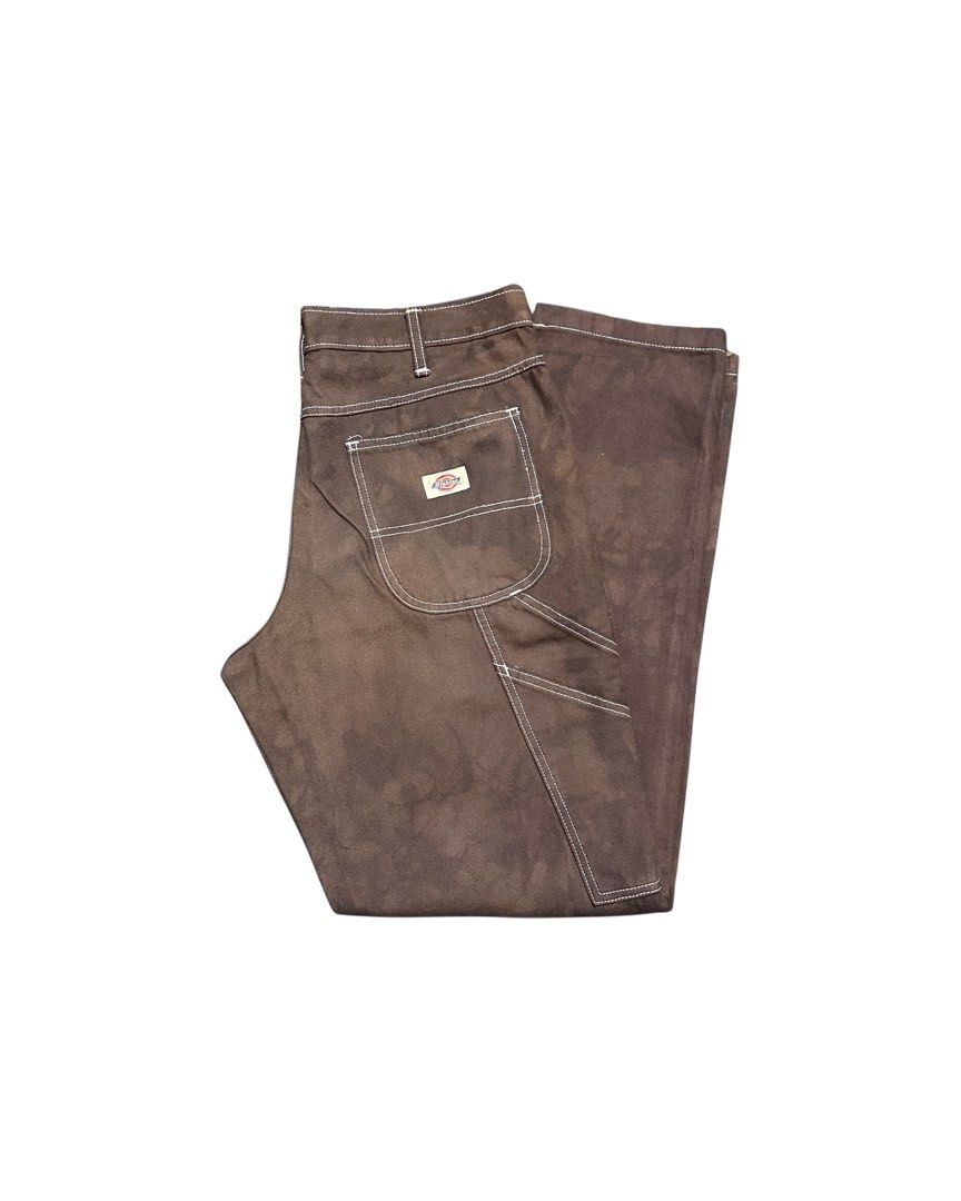 Dyed Dickies Brown Carpenter Denim Pants (Category: Jeans) located in Guiguinto. Submitted by bottomsup_lootfinds (Listing ID 1470586013, Image 3). Description: Dickies Dyed Brown Carpenter Denim Pants Size on tag: 30 waist 32-34 length 41.5 hem/leg hole 7.5 sign of usage.