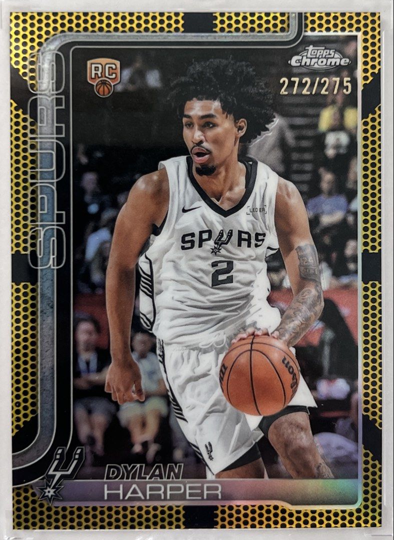 Dylan Harper (Category: Raw Singles) located in Manila. Submitted by benzong23 (Listing ID 1470648006, Image 1). Description: Dylan Harper Topps Chrome Basketball Yellow /275.