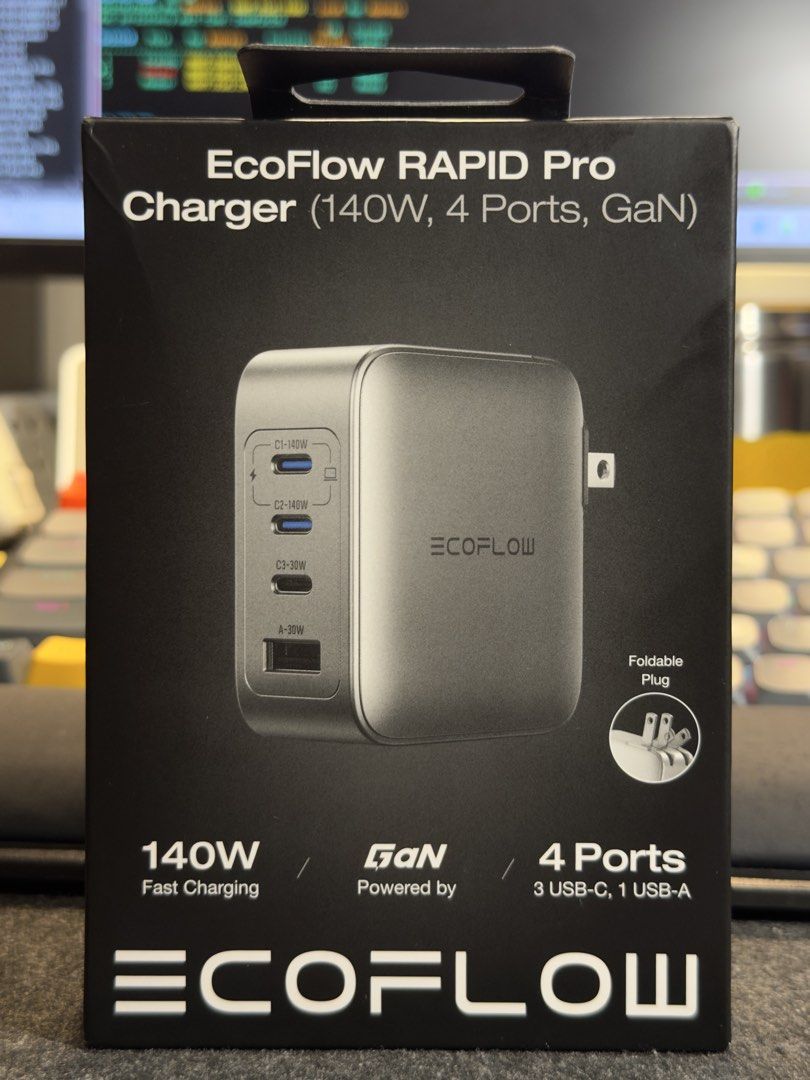Ecoflow 140W GaN Charger, Computers & Tech, Parts & Accessories ...