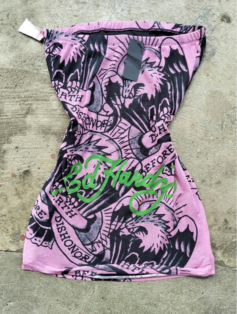 Ed Hardy mesh mini dress (Category: Dresses) located in Alaminos. Submitted by shanlhipyv58773 (Listing ID 1470678338, Image 2). Description: Brand new Ed Hardy mini dress.