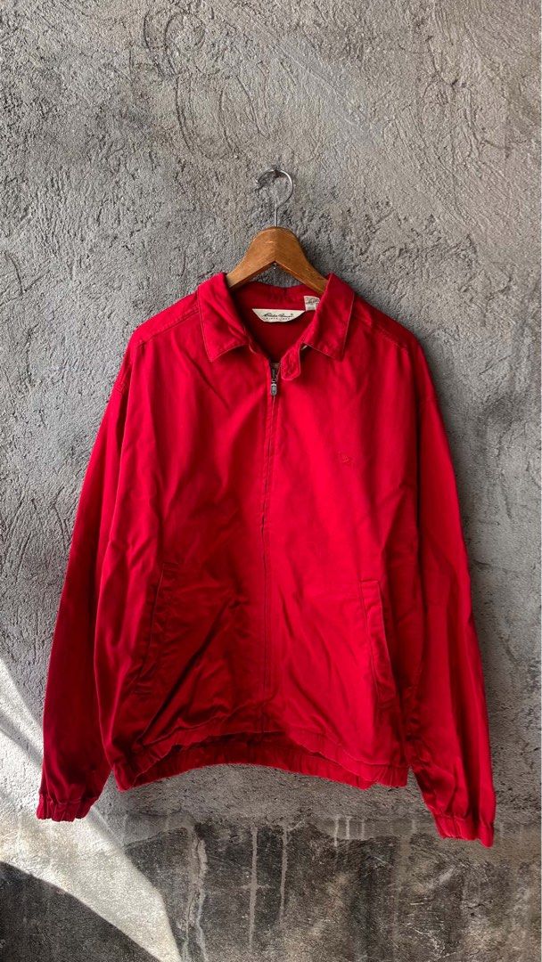 Eddie Bauer Red Cotton Zip Jacket (Category: Coats, Jackets and Outerwear) located in Cabuyao City. Submitted by kisyana (Listing ID 1470666474, Image 1). Description: .