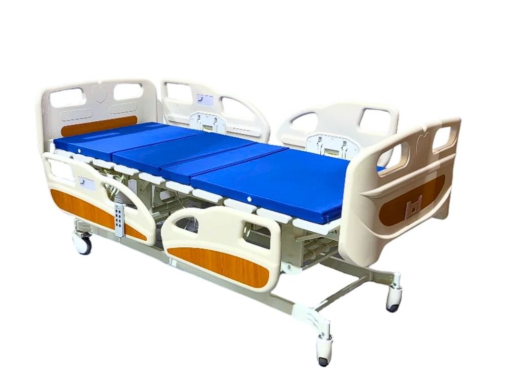 Electric Medical Hospital Bed with Blue Mattress, Furniture & Home ...