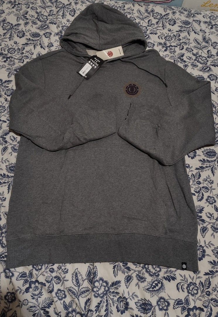 Element Grey Hoodie Sweatshirt XXL (Category: Hoodies) located in Quezon City. Submitted by truedeer_cda94c (Listing ID 1470609071, Image 1). Description: - Brand: Element - Color: Grey - Size: XXL - Condition: Brand new with original retail tags attached - Design: Classic pullover with drawstring hood and front pocket - Logo: Element tree logo printed on the chest.