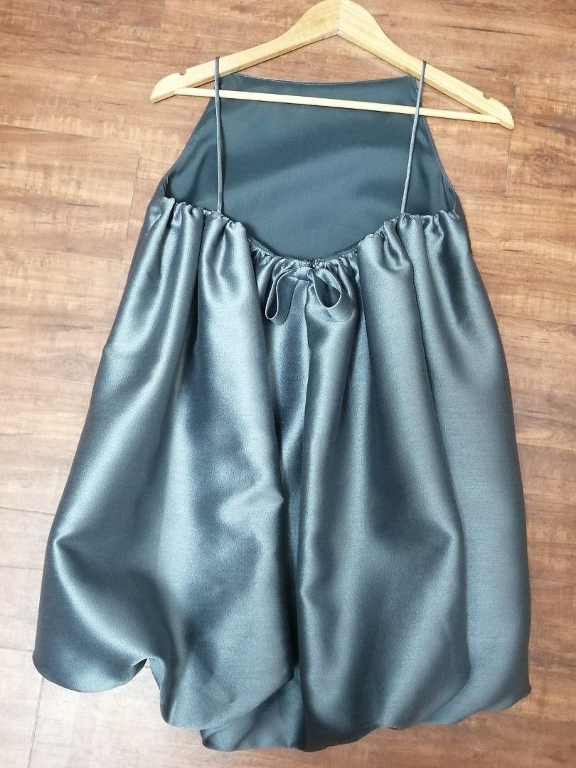 Eloise Mini Dress Gray Large (Category: Dresses) located in Makati City. Submitted by akirha_27 (Listing ID 1470675639, Image 2). Description: Srp 19,750 Now 12,000 With Tags, Paper Bag and Coat Bag Strictly No Refund.