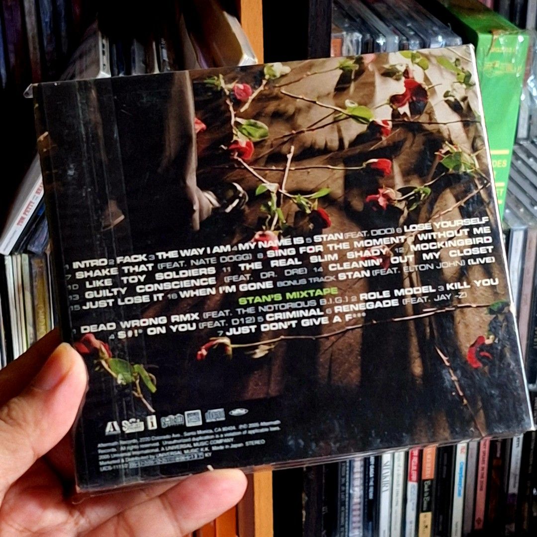 Eminem 2cd (Category: CDs & DVDs) located in Caloocan City. Submitted by collectionsitems (Listing ID 1470660416, Image 2). Description: Welcome to our shop KEY NECTION A DISCTION MUSIC AND VIDEO STORE! 👝Posted items are on hand. 💿🎧🎵💽🎷📽🎥 CD'S / DVD's Books & VINYL are all imported made in uk our local opm album and original in mint to nearmint & unsealead sealed brand new 🛒Pls add to cart to check stocks availability. 💵We sell quality p