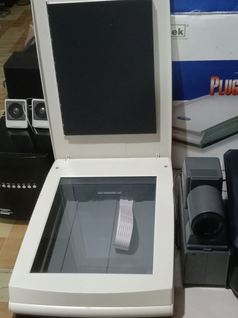Epson printer scanner bundle 110v (Category: Printers, Scanners & Copiers) located in Manila. Submitted by redvincent01640 (Listing ID 1470586298, Image 3). Description: - Take-all bundle deal for only ₱799 - Includes Epson EP-806AB printer, scanner, and other electronics as seen in photos - Power requirement: 110v - Condition: Used, sold as-is - Please check photos for exact inclusions and item conditions.