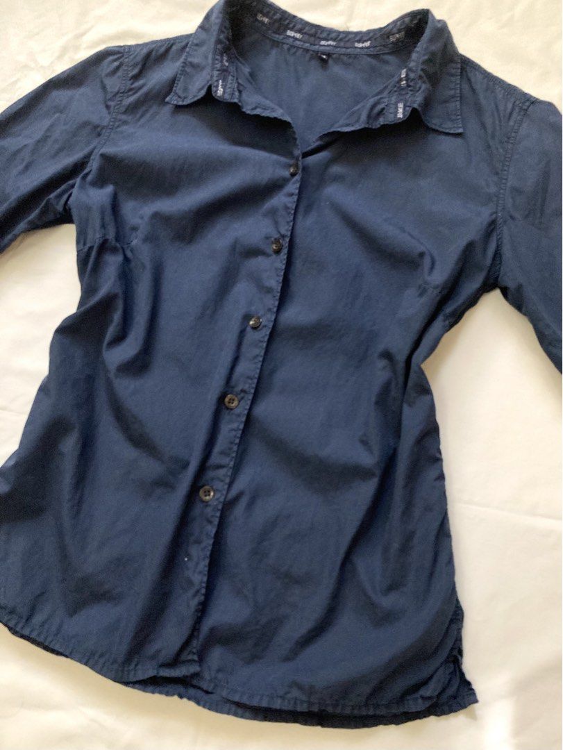 Esprit Navy Blue Long Sleeve Button Up Shirt Size 38 (Category: Longsleeves) located in Quezon City. Submitted by viacb (Listing ID 1470565351, Image 2). Description: mop: gcash mod: jnt *location: quezon city .