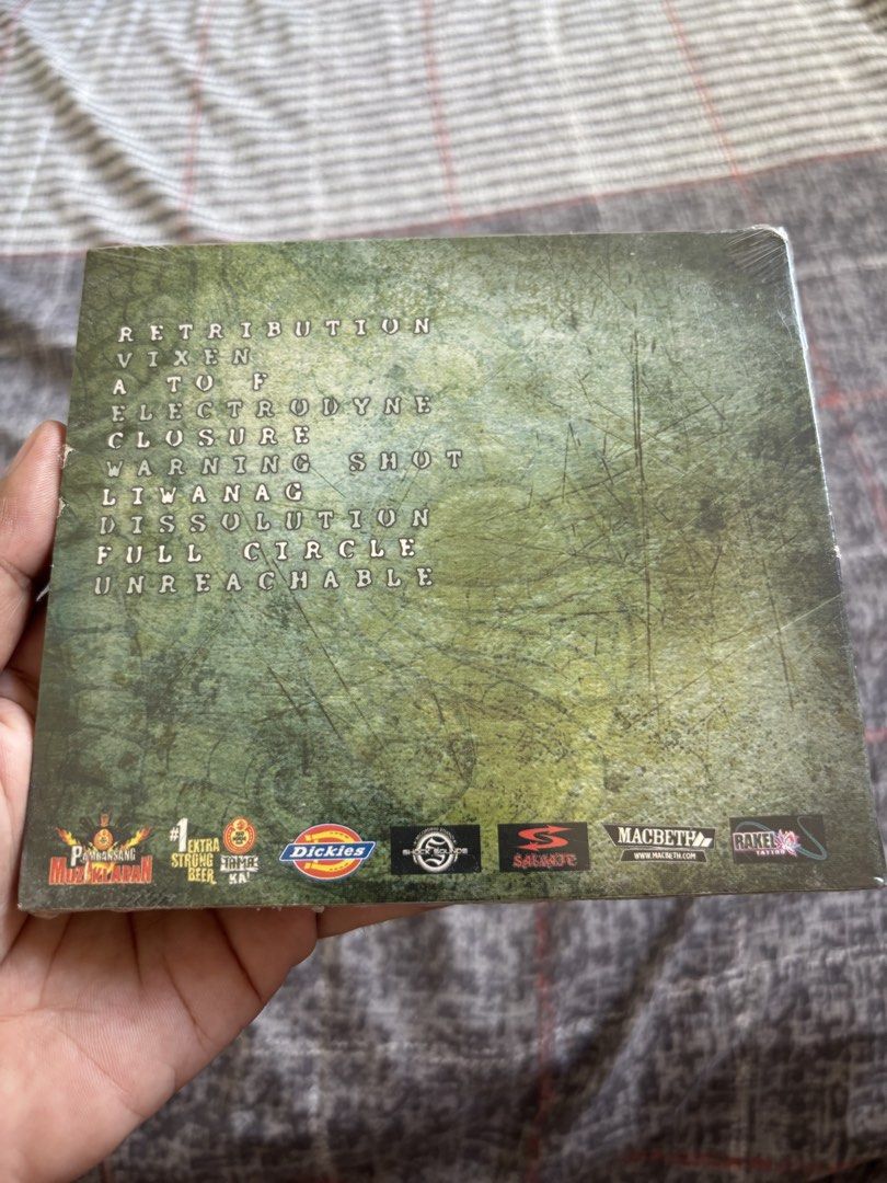 Even - Retribution CD Album (Category: CDs & DVDs) located in Cebu City. Submitted by shadow213 (Listing ID 1470569768, Image 2). Description: - Even - Retribution - Brand new, sealed in original plastic wrap - Tracklist: Retribution, Vixen, A To F, Electrodyne, Closure, Warning Shot, Liwanag, Dissolution, Full Circle, Unreachable - Shipping thru J&T - Open for trade to CD.
