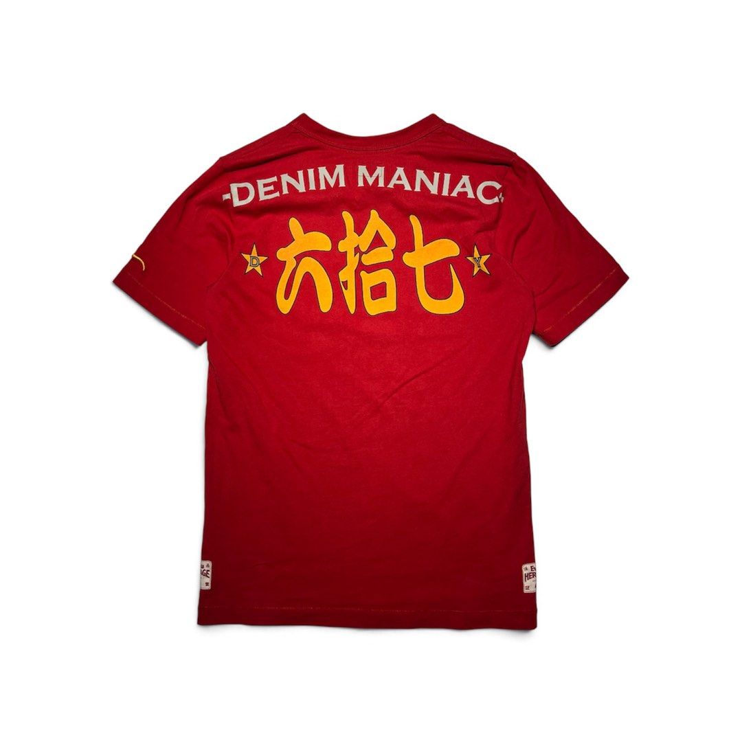 Evisu Heritage Graphic Tee (Category: Tshirts & Polo Shirts ) located in Balanga. Submitted by goodiegarments (Listing ID 1470665557, Image 2). Description: Evisu Heritage Graphic Tee Measurements: Length: 27 inches Shoulders: 17 inches Width (Pit to pit): 19.5 inches Bottom Hem: 20 inches Sleeve Length: 9 inches ₱1480.