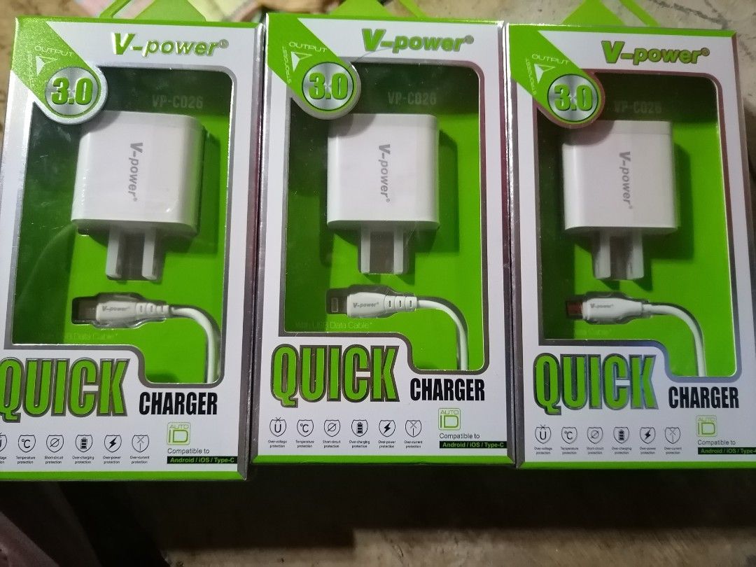 Fast Charger with Adapter and Cable Cord for Micro USB , Type C and Iphone (Category: Chargers & Cables) located in Cebu City. Submitted by gracemarvin06 (Listing ID 1470560811, Image 1). Description: ONHAND BRAND NEW GOOD QUALITY FAST CHARGING SET WITH ADAPTER AND CABLE.