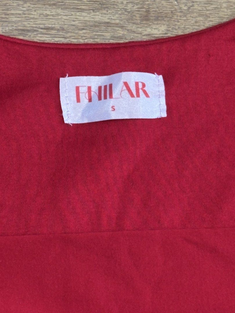 FHILAR Red Square Neck Tank Top Size S (Category: Sleeveless) located in Manila. Submitted by perwinkle.ph (Listing ID 1470713785, Image 3). Description: .