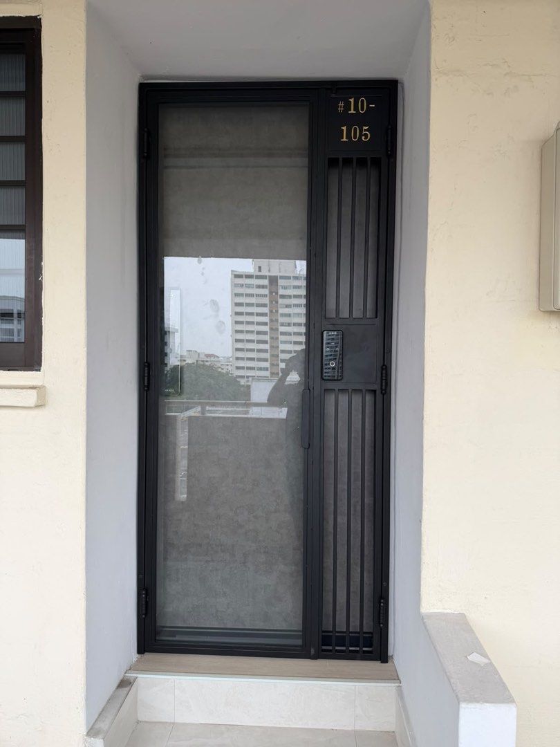 Maxon Cubicles Fire Rated Main Door + Tempered Glass Gate + Digital Lock, Furniture ...