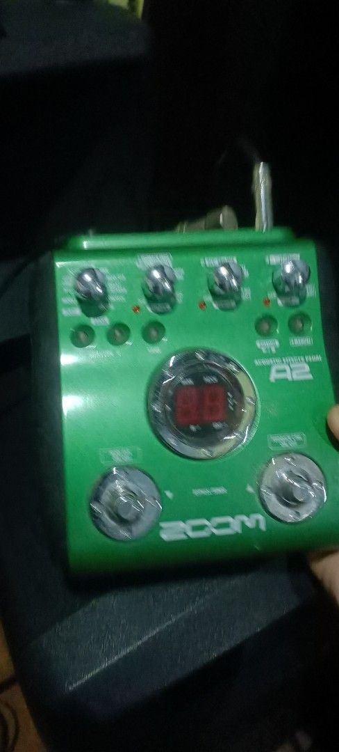 Fishman Aura Acoustic Imaging Pedal (Category: Musical Instruments) located in Taguig. Submitted by grandfish_55ab5c (Listing ID 1470566039, Image 1). Description: Fishman Aura acoustic guitar effects pedal. Dual imaging and modeling tech. Multiple knobs for output level, input level, data, and parameter adjustments. Three foot switches including tuner off, tuner on, and program change. Rear panel includes XLR out, ground/lift switch, standard ou