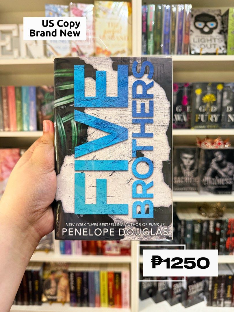 Five Brothers by Penelope Douglas Novel (Category: Storybooks) located in Valenzuela. Submitted by collierandcharms (Listing ID 1470585522, Image 1). Description: - Title: Five Brothers by Penelope Douglas - Edition: US Edition Paperback - Genre: Dark Romance - Condition: Brand new (unread) Will make a gift box with additional freebies for sure buyer. Can send more pictures and video and will send updates till the parcel is ship..
