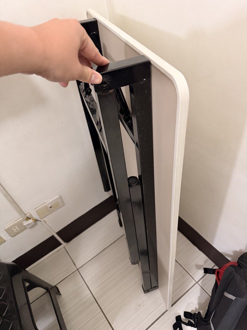 Foldable Table (Category: Tables & Sets) located in Paranaque City. Submitted by iaenb (Listing ID 1470562821, Image 2). Description: Dimension: 100 x 60 cm Loc: Moonwalk Paranaque Rfs: Declutter .