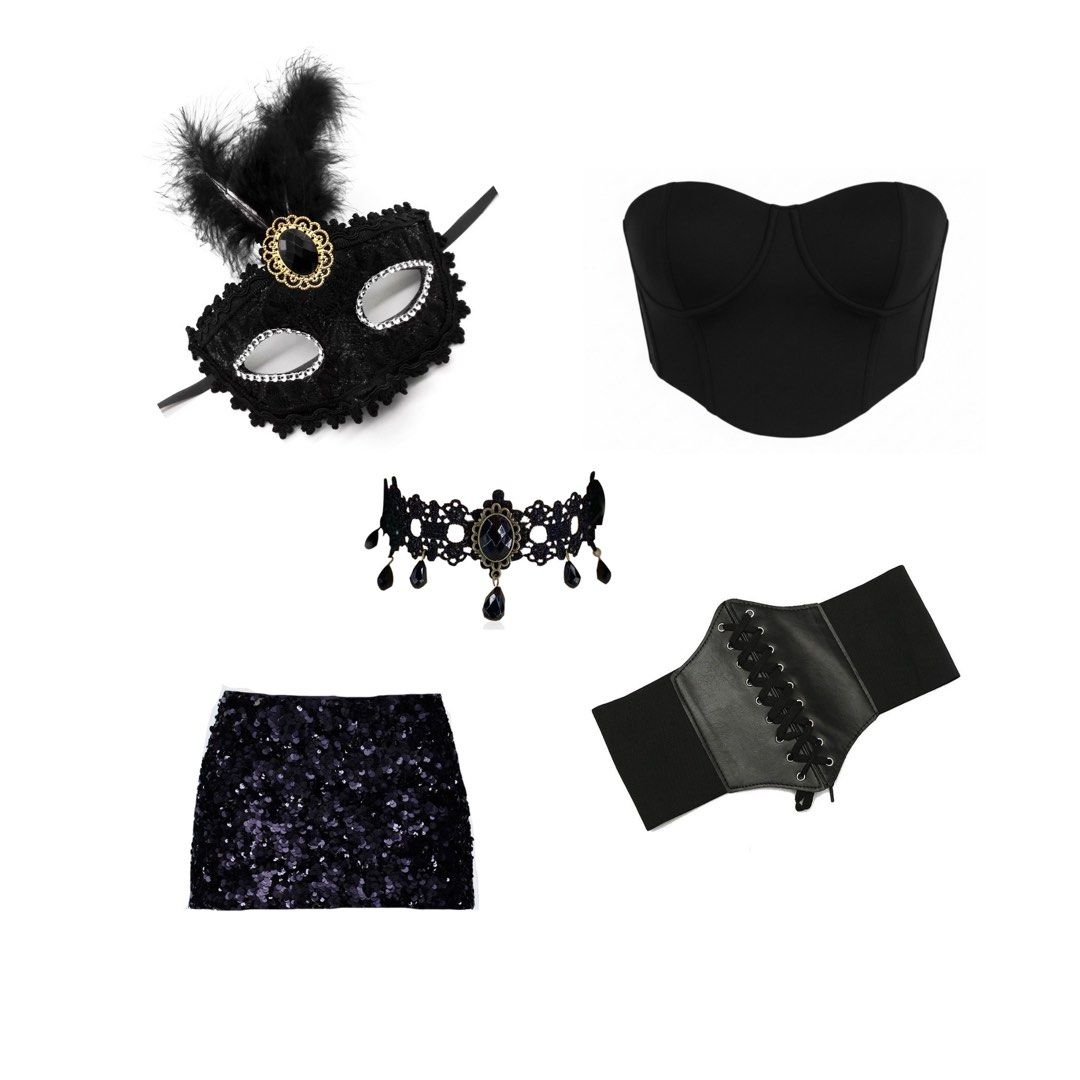 FOR RENT: Vampire Costume Set (Category: Sets & Coordinates) located in Manila. Submitted by rentarmoire_ (Listing ID 1470568630, Image 2). Description: Rent for only 450 for 2 days it Size: XS- Small Inclusions: - Corset - Skirt - Corset top - Masquerade mask - Choker necklace Perfect for halloween, cosplay, or themed events!! FOR FASTER TRANSACTIONS ig: @rentarmoire.