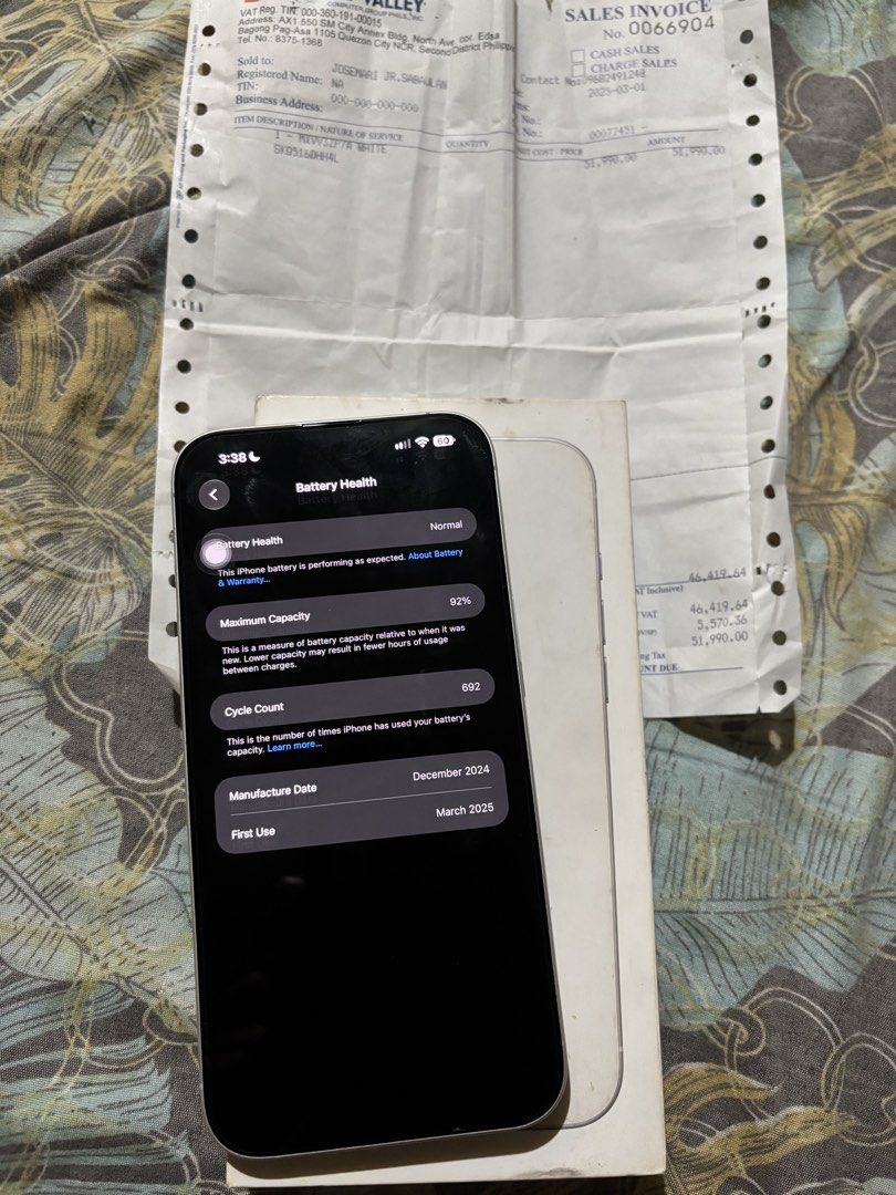 For sale (Category: iPhone 16 Series) located in Manila. Submitted by fiercecat-0e15c7 (Listing ID 1470635717, Image 2). Description: .