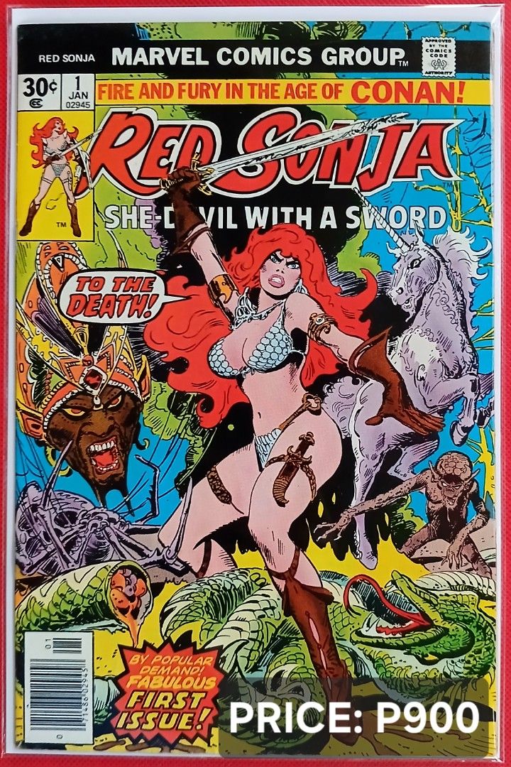 FOR SALE! VINTAGE MARVEL COMIC RED SONJA FIRST ISSUE (Category: Comics & Manga) located in San Antonio. Submitted by jsb_hobbies (Listing ID 1470696575, Image 1). Description: For Sale! 👉PRICE INDICATED IN EACH PICTURE 💥AS IS/WYSIWYG FOR ITEMS 🙏KINDLY PM ME FOR ITEM CONDITION. Thank you for checking 🙏.
