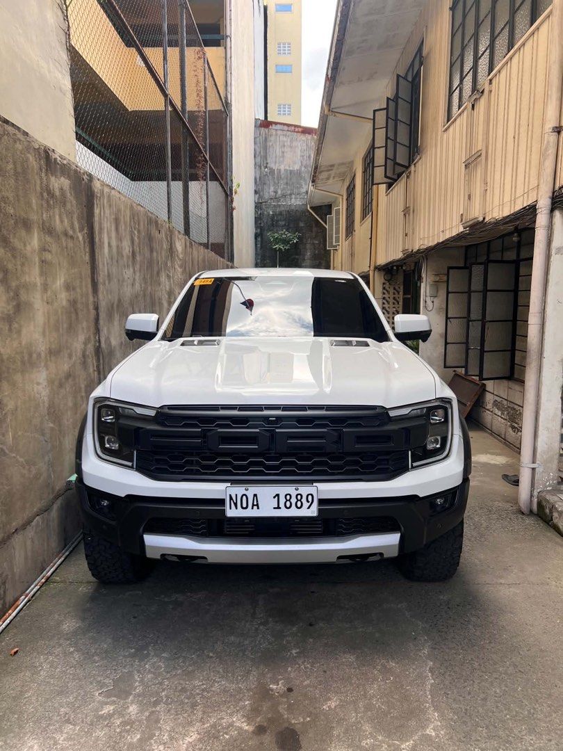 Ford Raptor 4x4 Auto (Category: Used Cars) located in Mandaluyong City. Submitted by kopitiandbiscuits (Listing ID 1470598820, Image 1). Description: For Sale Ford Raptor 2024 Model (White) * Stock * Friday Coding * 24k mileage * Mountain Top bed cover * Comprehensive Insurance May 2027 * Registered until Oct 2027 * Complete papers OR/CR * NCR Registered * Complete Accessories 2 remote keys * 1.9M - FIRM 📍Mandaluyong City.