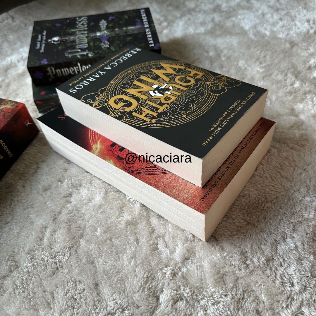 Fourth Wing & Iron Flame by Rebecca Yarros (Category: Storybooks) located in Dauis. Submitted by nicaciara (Listing ID 1470725264, Image 3). Description: Brand new books that have been sitting on my shelf, kept for collection purposes. Selling as I’m switching to hardback stenciled editions. 🔅Less ₱40 per book if you purchase 3 or more, browse my listings for more books :) 🔅₱430 - Fourth Wing (PB) 🔅₱440 - Iron Flame (TPB - remaindered copy) 🔅