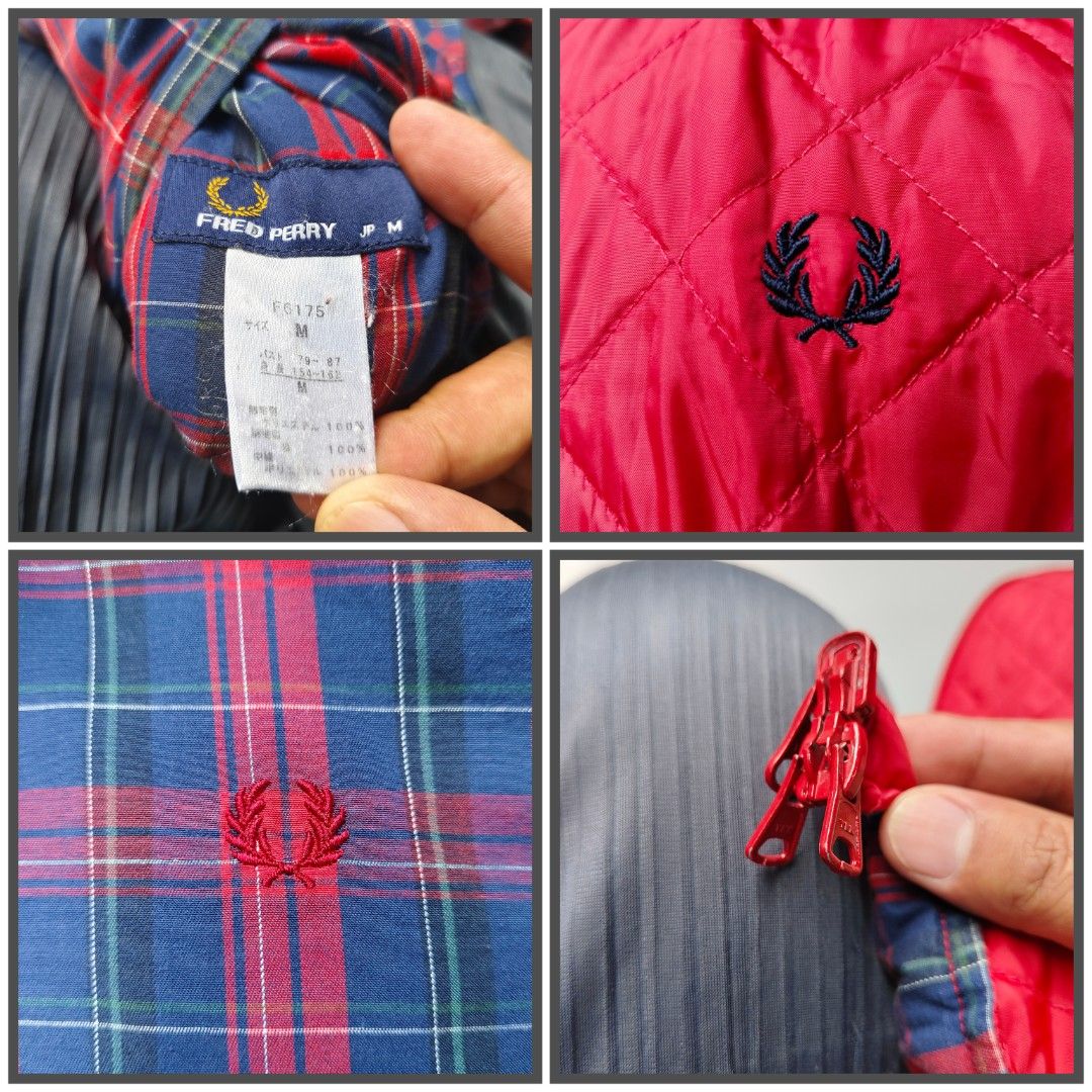 Fred Perry riversible (unisex)medium on tag (Category: Coats, Jackets and Outerwear) located in Baguio. Submitted by archival_thrifted.ph. (Listing ID 1470625358, Image 2). Description: FOR SALE‼️ .FRED PERRY RIVERSIBLE JACKET .💯 AUTHENTIC . EXCELLENT CONDITION .W/MINIMAL ISSUE KINDLY CHECK LAST PHOTO .MEDIUM ON TAG .PHP 2700 PLUS SF .❌❌ COP/COD .MOP GCASH .COURIER J&T .BAGUIO AREA .DM FOR SURE BUYER TY.