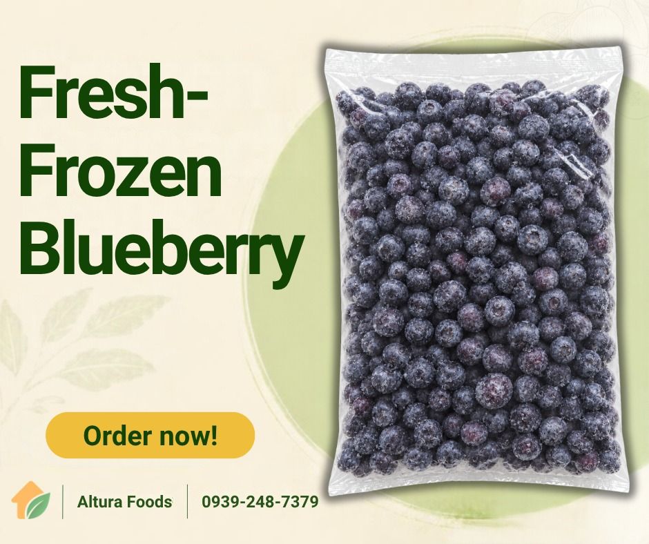 Fresh-Frozen Blueberry (Category: Chilled & Frozen Food) located in Valenzuela. Submitted by alt.ph (Listing ID 1470655565, Image 1). Description: Sweet, juicy, and packed with goodness! Fresh-frozen blueberries are rich in antioxidants and bring a burst of fruity flavor to your favorite recipes. Perfect for smoothies, desserts, fruit bowls, or a refreshing snack anytime. Great for personal or business use, too! Fresh-frozen blueberries are avail