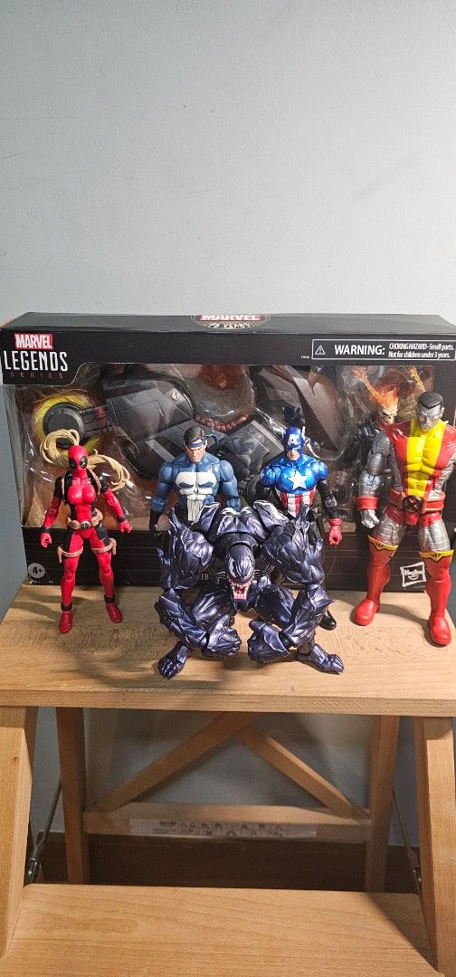 FS/For Sale: Marvel Figures (Category: Figurines & Statues) located in Antipolo. Submitted by amilkglass (Listing ID 1470559834, Image 1). Description: Lady Deadpool (1200) Colossus (2500) PC Toys Venom (2100) KO Ghost Rider (1750) Bucky Captain America (1200) Kitbash Animated Punisher (2600) WYSIWYG LOC: Antipolo MOP: GCash MOD: LBC/Lalamove/JNT .