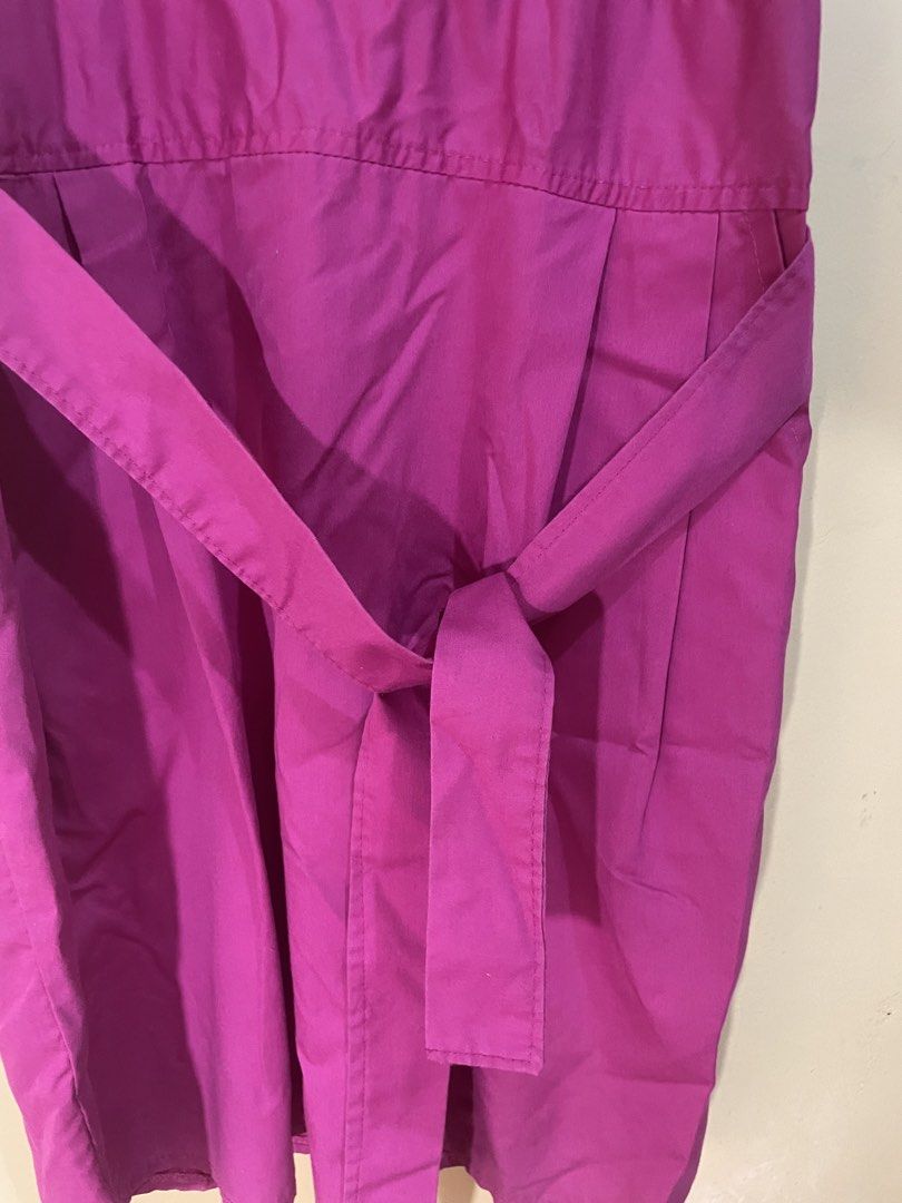 Fuchsia Pink Collared Dress (Category: Dresses) located in Bacoor. Submitted by s4dee (Listing ID 1470621111, Image 3). Description: size: medium (can fit s - m) - w 2 front pockets - belt loop design - premium fabric.