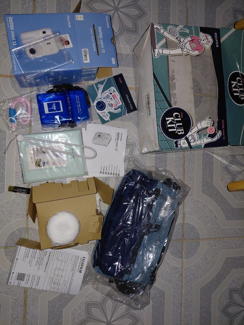 Fujifilm Instax Mini 12 Oriental Pop bundle (CLAY WHITE) (Category: Cameras) located in Manila. Submitted by raestheticsells (Listing ID 1470700559, Image 1). Description: Fujifilm Instax Mini 12 Oriental Pop bundle for P4000 Fujifilm Instax Mini 12 Oriental Pop LIMITED EDITION Bundles (clay white) - once used - complete inclusions EXCEPT the 10 mini glossy films - with FREE mint green photo album - with 2 batteries - with sling bag - keychain - 