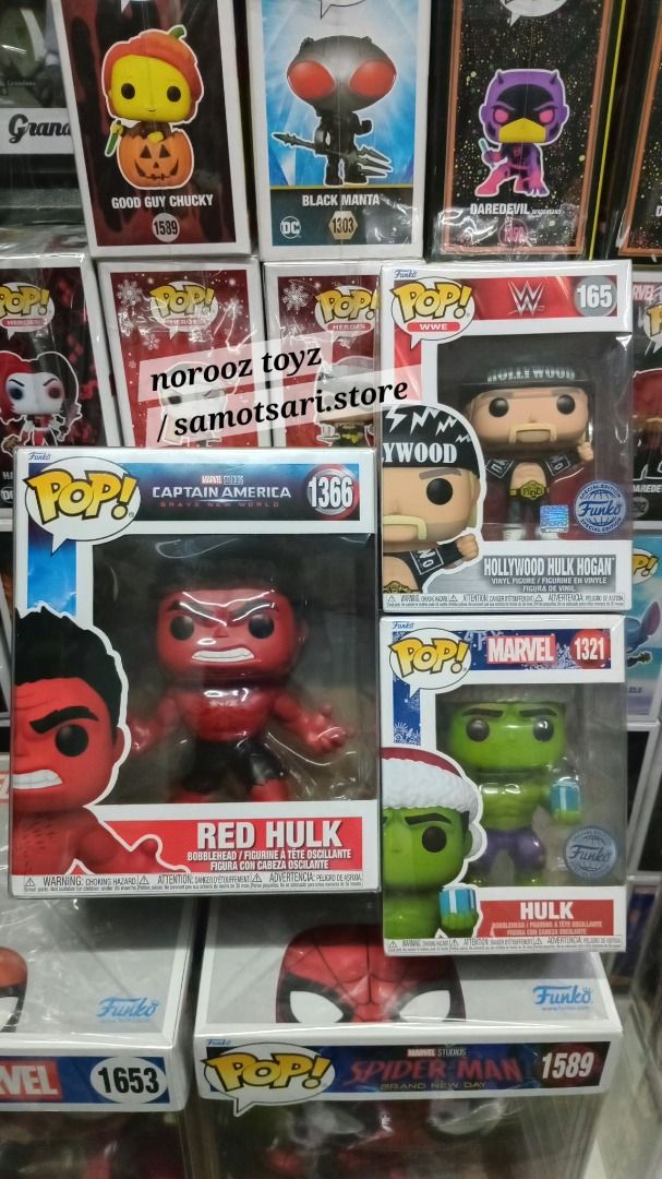 Funko Super Pop 6-INCH Red Hulk! (Category: Figurines & Statues) located in Pasig City. Submitted by samotsari.store (Listing ID 1470687275, Image 3). Description: 👀✨ Funko Super Pop 6-INCH Red Hulk! 💥💚 💥 1. Super Pop! Red Hulk #1366 - 🎬 Captain America: Brave New World - 🛡️ With protector 📹 Please refer to the video clip for the item's condition. 📌 Availability: While supply last 📩 PM/DM for direct buy inquiries. #FunkoPop #RedHulk #Hul
