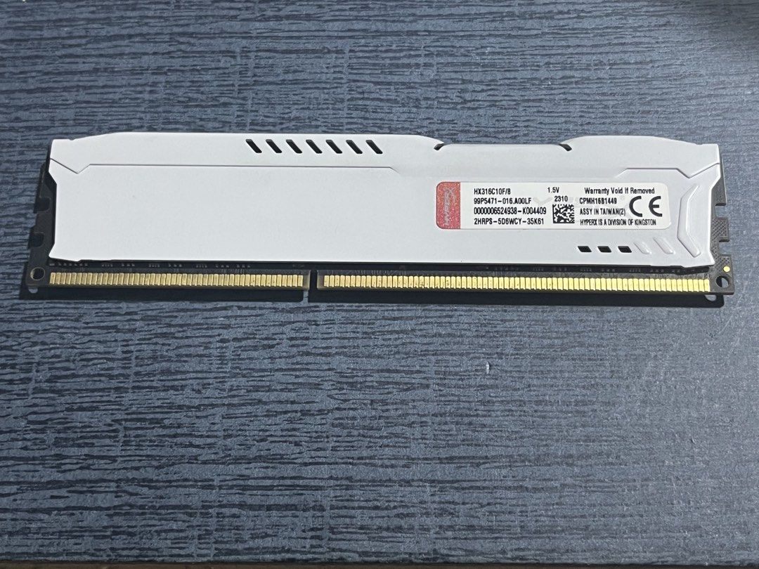 Fury Hyper 8gb DDR3 (Category: Computer Parts) located in San Jose del Monte. Submitted by leizyfatima (Listing ID 1470685778, Image 2). Description: Selling my pre-loved DDR3 Rfs: using laptop now, no pc unit anymore po, also badly need cash. Willing to do meet up, preferably tondo are like Deca mall or pritil po. Can also do lalamove, sf shoulder by buyer. Message me for questions po tyyyy.