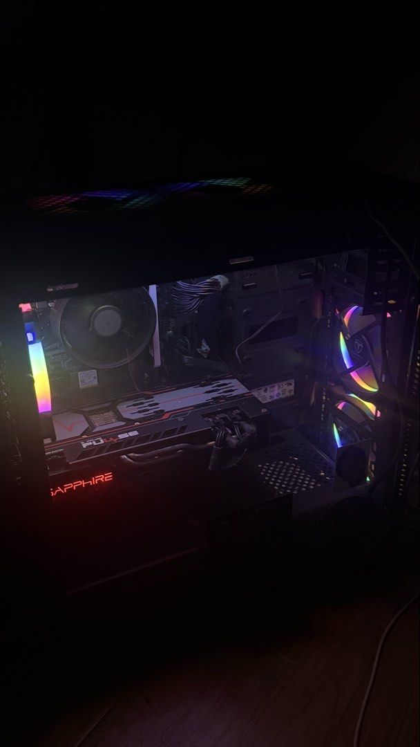 GAMING PC (Category: Desktops) located in Tarlac. Submitted by adi5k (Listing ID 1470562936, Image 1). Description: 📍Makati GAMING PC FOR SALE — RYZEN 5 5600X + RX 5700 XT 8GB Price: ₱37,000 ONLY Selling my clean and powerful gaming PC. Great for 1080p high/ultra gaming, esports titles, AAA games, and everyday use. FULL SPECS: • CPU: AMD Ryzen 5 5600X — 6 Cores / 12 Threads • GPU: Sapphire Pulse Radeon RX 5700 XT 8GB • RAM: 16GB DDR4 3200MHz • M