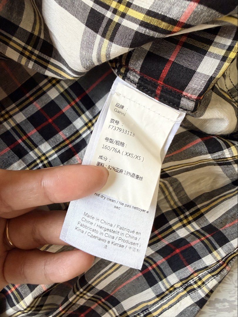 Ganni polo dress (Category: Dresses) located in Tarlac. Submitted by giannisdeclutters4106 (Listing ID 1470559824, Image 3). Description: Good as new Polo dress With self tie ribbon on the arm Fits small-medium Xs on tag but oversized fit Retails at ₱25k Selling for 1,850 only.