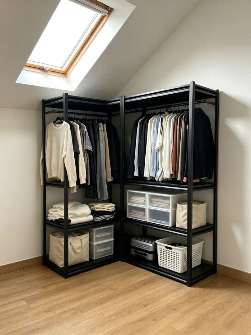 Garment Display Rack for Shop, Stainless Steel Clothes Rack for Window ...