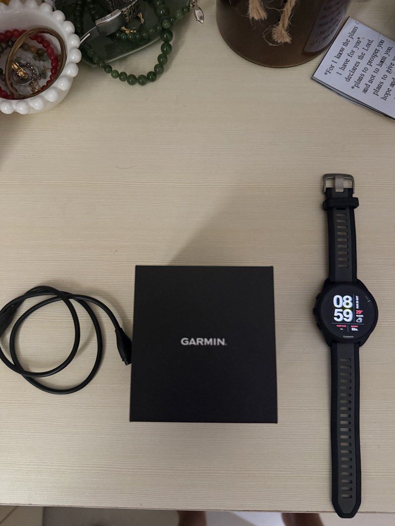 Garmin forerunner 165 non music (Category: Wearables & Smart Watches) located in Davao. Submitted by lukealegado (Listing ID 1470579807, Image 1). Description: Opened just to fit Negotiable.