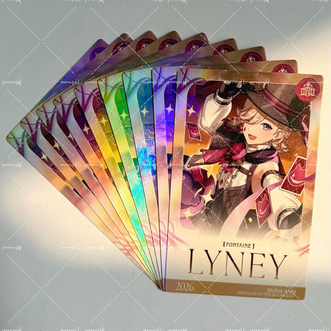 genshin hyl 2026 lyney card, Toys & Collectibles, Trading Cards ...