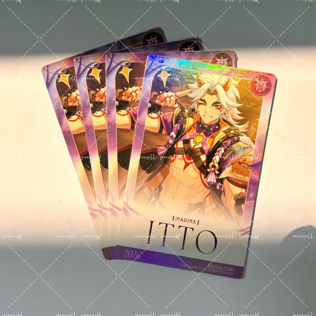 genshin itto hyl card, Toys & Collectibles, Fan Merchandise, Character ...