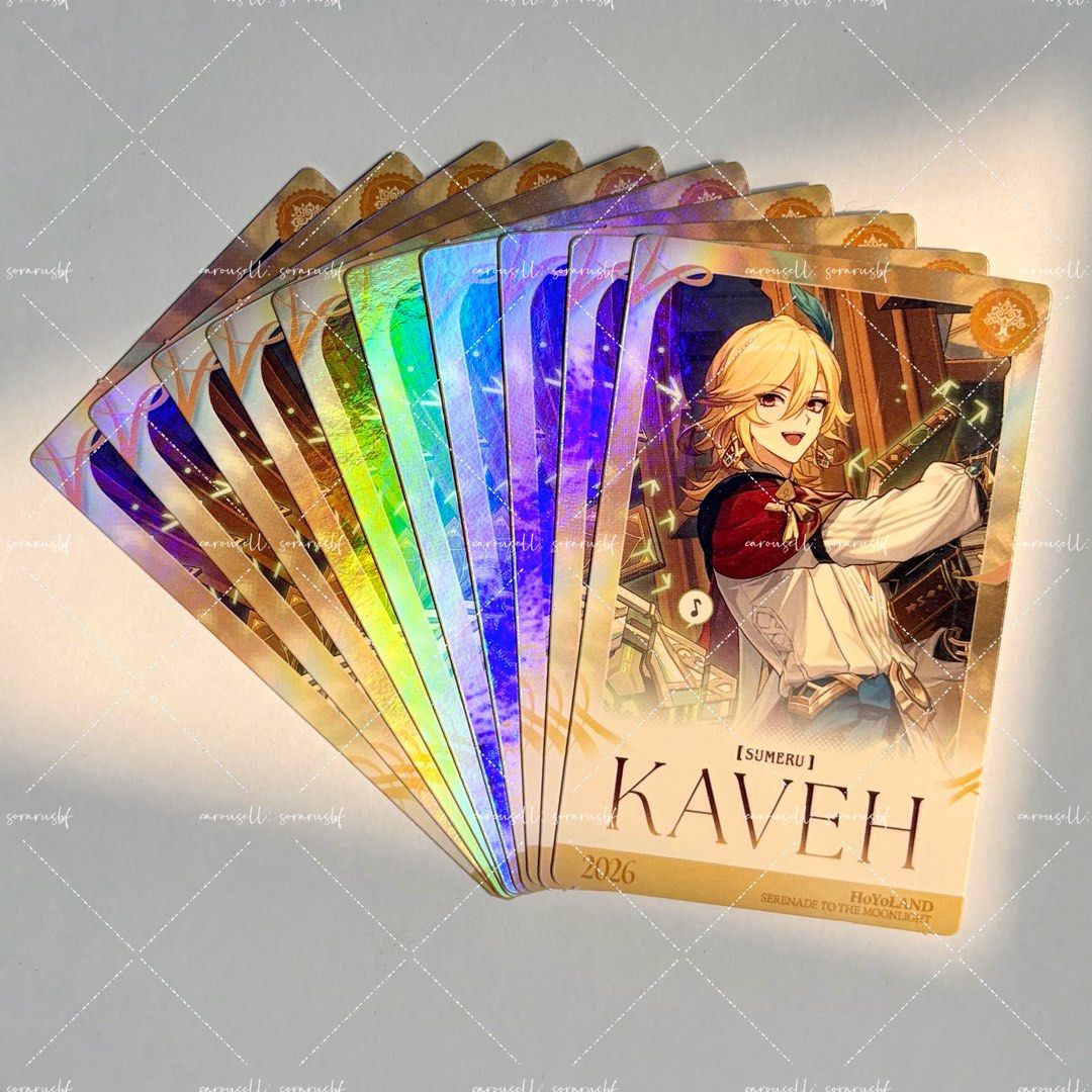 genshin kaveh hyl cards, Toys & Collectibles, Fan Merchandise ...
