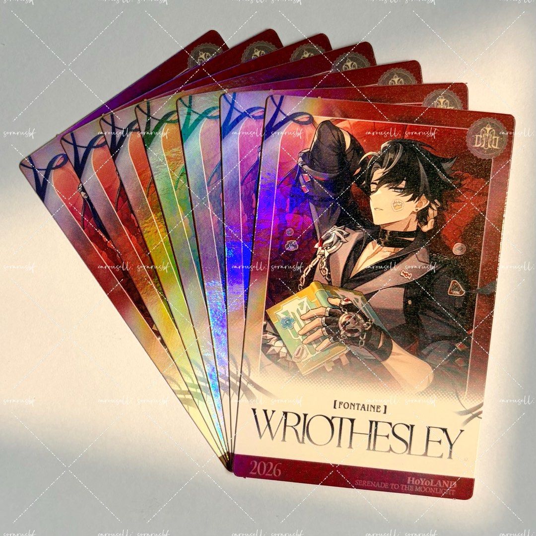 genshin wriosthesley hyl card, Toys & Collectibles, Fan Merchandise ...